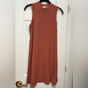 Pink Rose Terracotta Sleeveless Dress